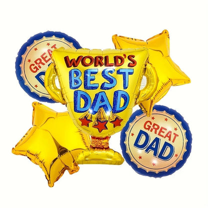 1set Large Best Dad Trophy Foil Balloons Spanish Father's Day Trophy Balloons Father's Day Party Decorations Dad Favorat Gifts    Your Coastal Marketplace | Shoreshopper.com