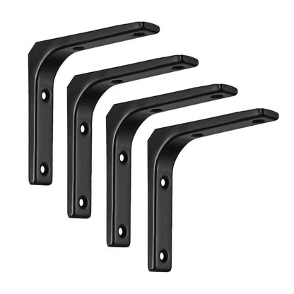 Shelf brackets L-shaped floating wall shelves black and white stainless steel bore stand bracket support hardware home    Home Decor Supply | Online Retail | ShoreShopper.com
