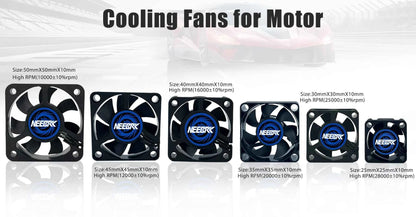RC Motor Waterproof Fan 25/30/35/40/45/50mm 10000-30000RPM 5V-12V DC Rapid Cool Cooling Heatsink for Brushless Motor 28/36/42mm