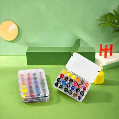 Art Supplies 24 Grids Mini Watercolor Palette Transparent Empty Watercolor Paint Tray Sealed Acrylic Paint Box Student Outing    Home Decor Supply | Online Retail | ShoreShopper.com