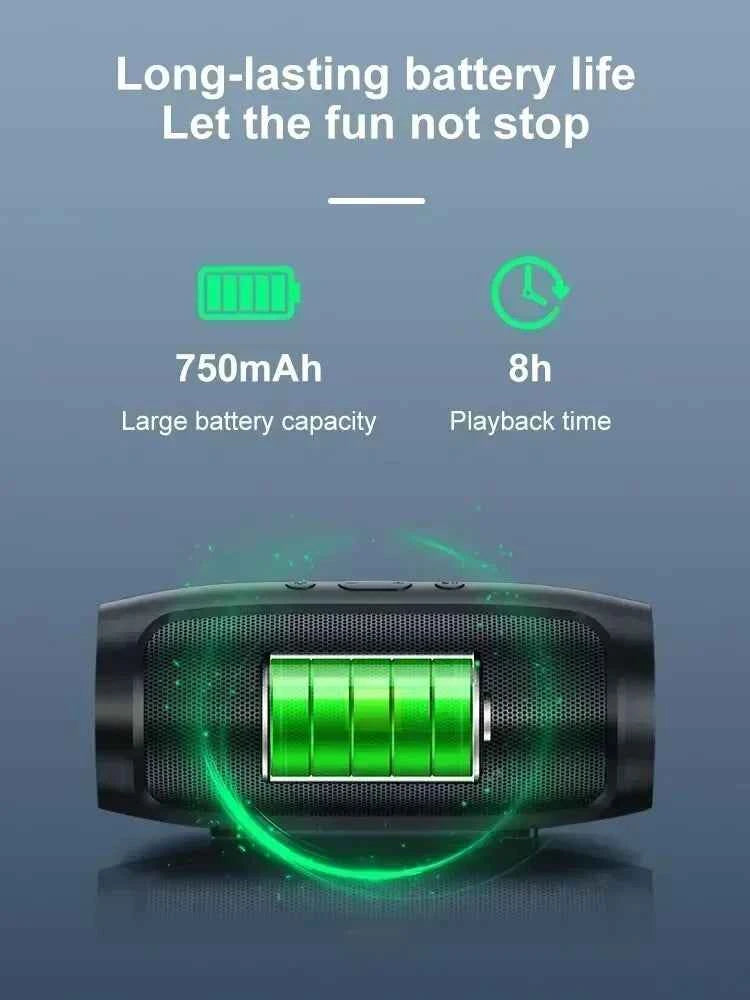 Speakers Wireless Stereo HD Sound Bluetooth 5.0 Portable IP65 Waterproof AUXLong Battery Dual PairingDurable TravelOutdoor