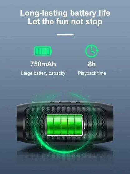 Speakers Wireless Stereo HD Sound Bluetooth 5.0 Portable IP65 Waterproof AUXLong Battery Dual PairingDurable TravelOutdoor