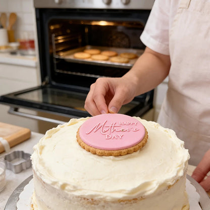 Happy Mother's Day / Father's Day Acrylic Cookie Embosser Stamp - Fondant Cake Decorating Tool for Baking DIY Gifts    Your Coastal Marketplace | Shoreshopper.com