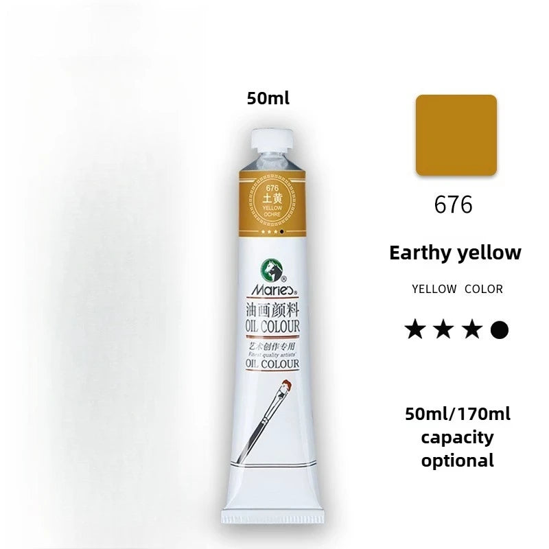 Maries Oil Paint 50ML Oil Painting Art Creation Pigment Large Oil Paint Paint Single Commonly Used 24 Colors    Home Decor Supply | Online Retail | ShoreShopper.com