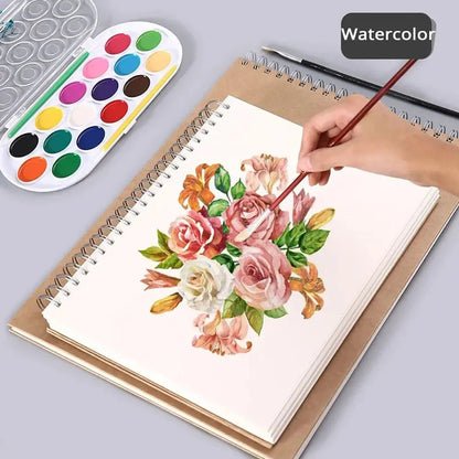 High Quality Kraft Paper Art Sketchbook A4/8K/16K/32K/A3 Flip-up Drawing Notepad 30Sheets/60Pages Spiral Notebook Art Supplies    Home Decor Supply | Online Retail | ShoreShopper.com