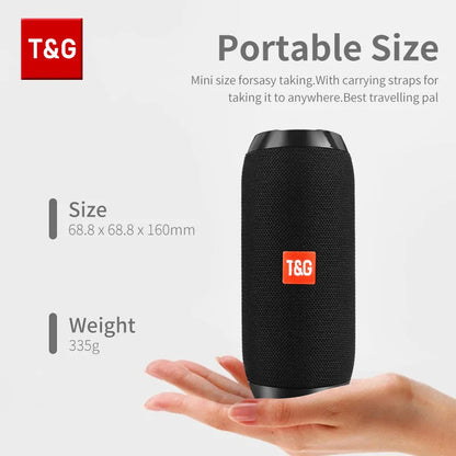 Bluetooth Speaker T&G TG117 Portable TWS Sound Box Waterproof Loudspeaker Outdoor Stereo Surround Speakers Support TF FM Radio    Home Decor Supply | Online Retail | ShoreShopper.com