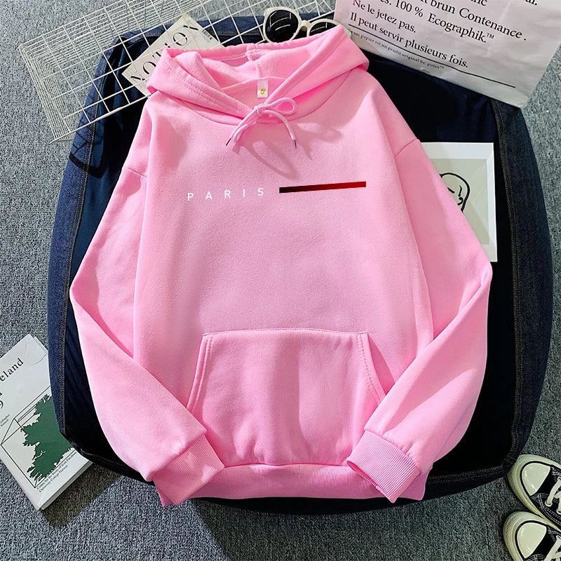 Paris Letter Womens Sweatshirts Printed Home Casual Hoodies Sports Pullover Tops Daily High Quality Woman Clothing Autumn Winter    Home Decor Supply | Online Retail | ShoreShopper.com