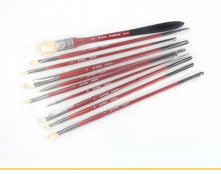 10 multi-functional artist paint brushes Bristle, wool, nylon hair Birch short rod acrylic oil painting gouache pens paint brush    Home Decor Supply | Online Retail | ShoreShopper.com