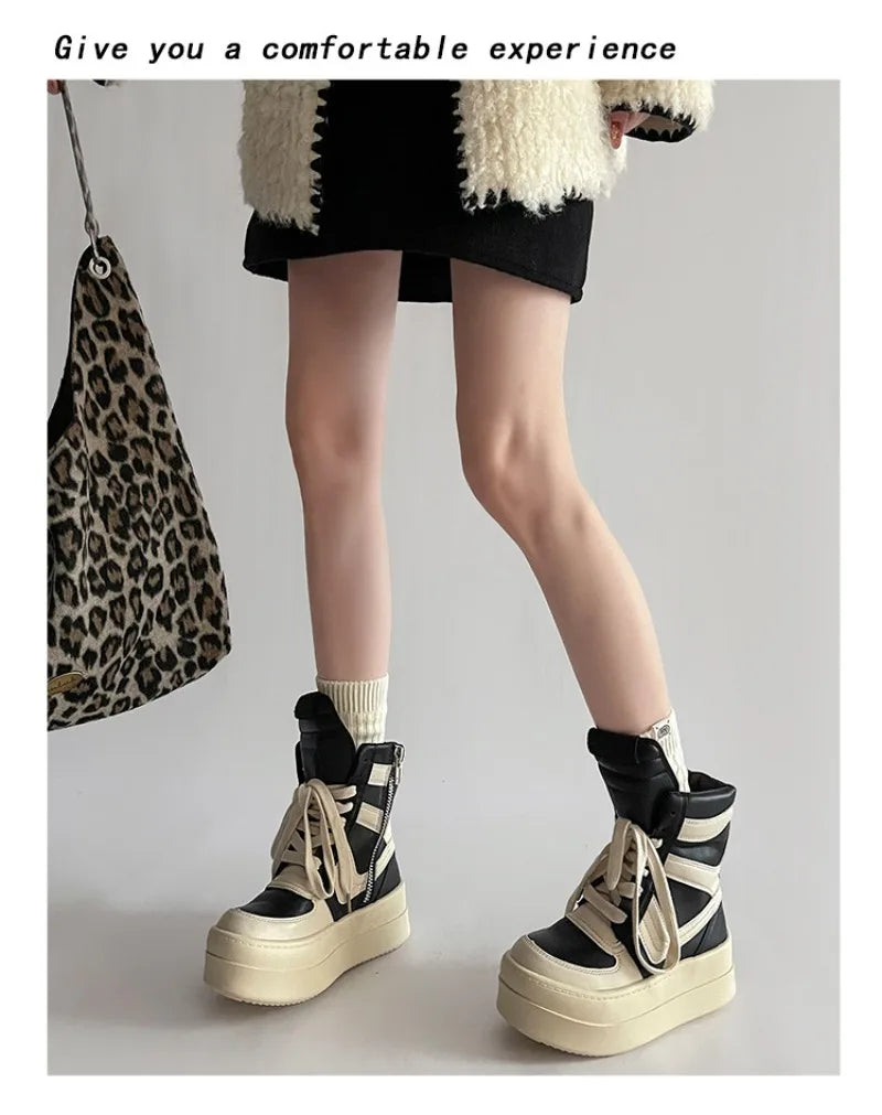 Shoes for Women Women's Ankle Boots Trendy Retro High-top Women's Shoes Fashion Casual Chunky Platform Luxury Designer Sneakers    Your Coastal Marketplace | Shoreshopper.com