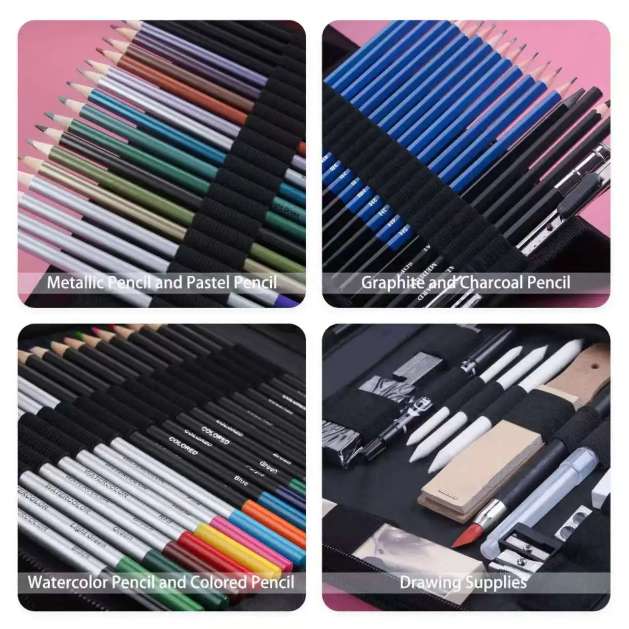 Art Painting Set 83pcs Art Sketching Set Color Lead Pencil High Quality Set Art Professional School Drawing Supplies    Home Decor Supply | Online Retail | ShoreShopper.com
