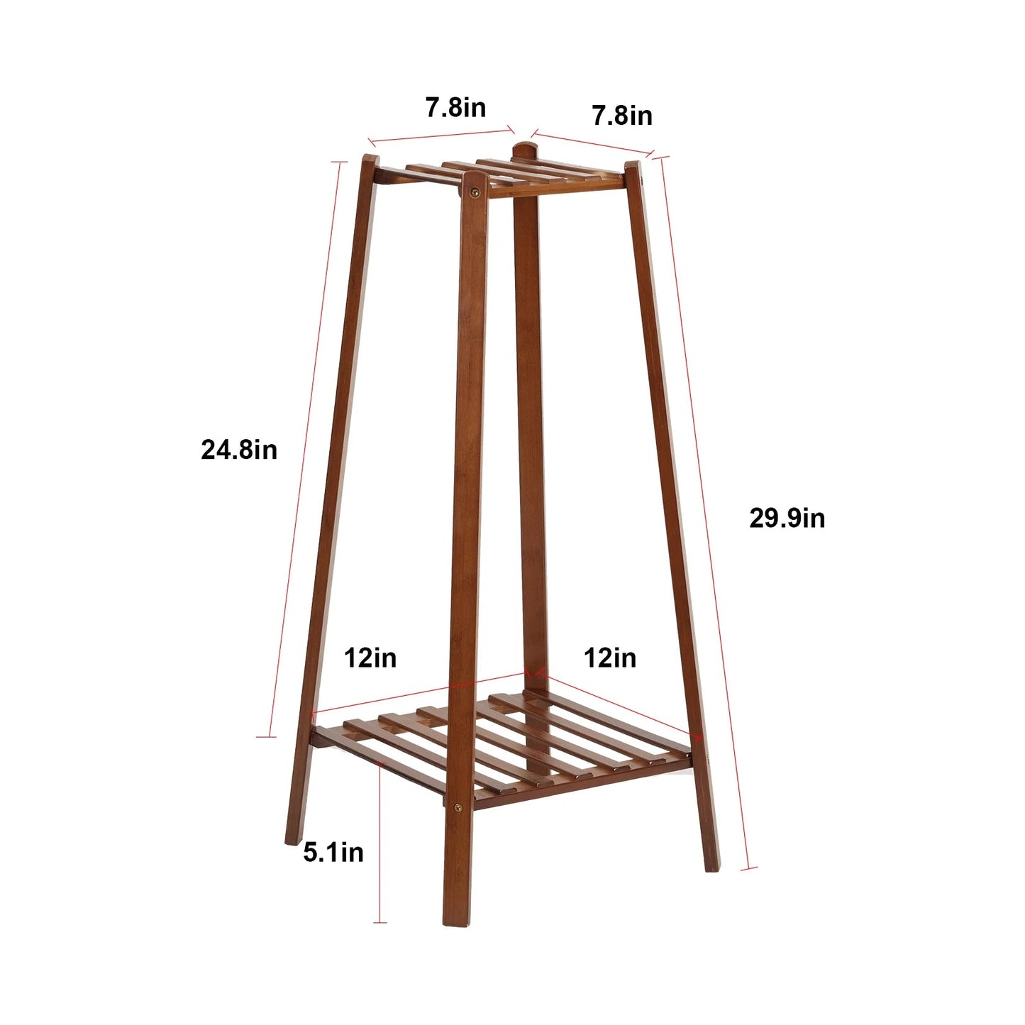 Tiered Bamboo Plant Pot Holder Tall Plant Display Shelf Flower Stand Indoor    Home Decor Supply | Online Retail | ShoreShopper.com