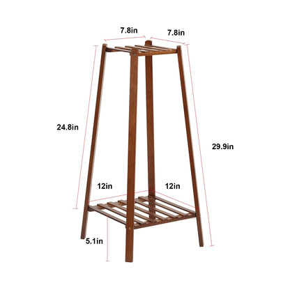 Tiered Bamboo Plant Pot Holder Tall Plant Display Shelf Flower Stand Indoor    Home Decor Supply | Online Retail | ShoreShopper.com