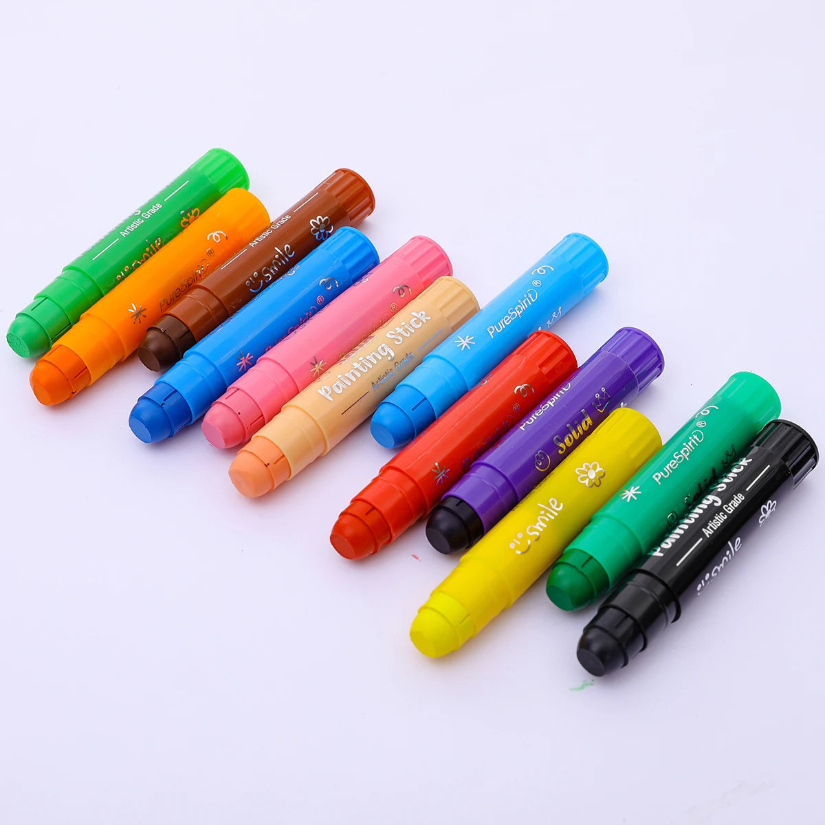 8/12 Colors Crafts Paint Sticks Color Solid Painting Stick Washable Paint Sticks Drawing Graffiti Art for Kids and Students    Home Decor Supply | Online Retail | ShoreShopper.com