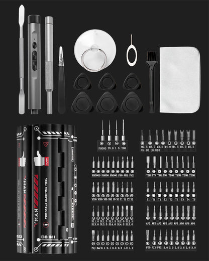 138 In 1 Electric Professional Screwdriver Set Cordless Multifunctional iPhone & Glasses Repair Tool Magnetic Bit Household Kit    Home Decor Supply | Online Retail | ShoreShopper.com