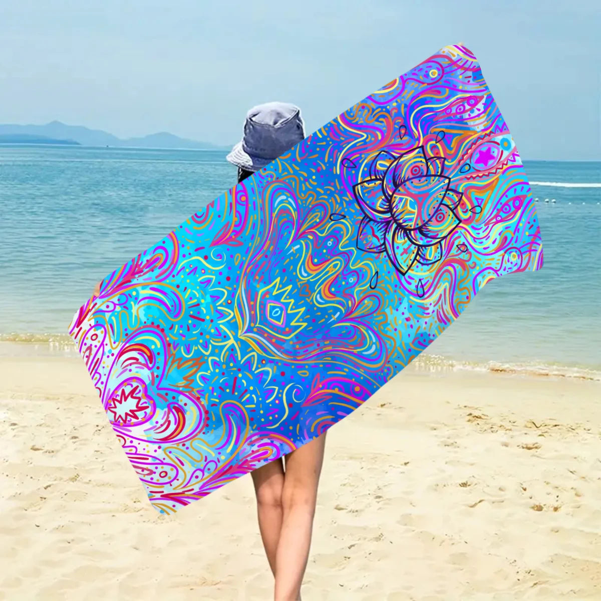 1pc Bohemian beach towel, ultra-fine fiber quick drying beach towel, multifunctional beach towel for beach swimming and vacation    Your Coastal Marketplace | Shoreshopper.com
