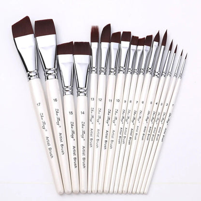 Body Pinting Face Body Art Paint Multifunctional Professional Paint Brushes Set Wooden Handle Nylon Brush Oil Painting Brushes    Home Decor Supply | Online Retail | ShoreShopper.com