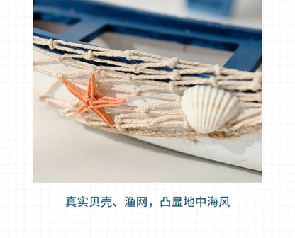 Mediterranean Wooden Boat Ornament Crafts Children's Room Office Home Decoration Wooden Sea Theme Home Decor    Your Coastal Marketplace | Shoreshopper.com