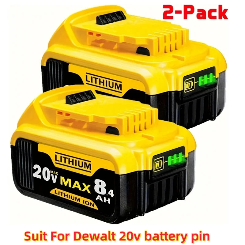 For Dewalt 20V 8.4Ah Battery Pin DCB205 Hand Drill Electric Tool 18650 Lithium Battery Power Battery DCB206-2 DCB205-2 DCB205    Home Decor Supply | Online Retail | ShoreShopper.com