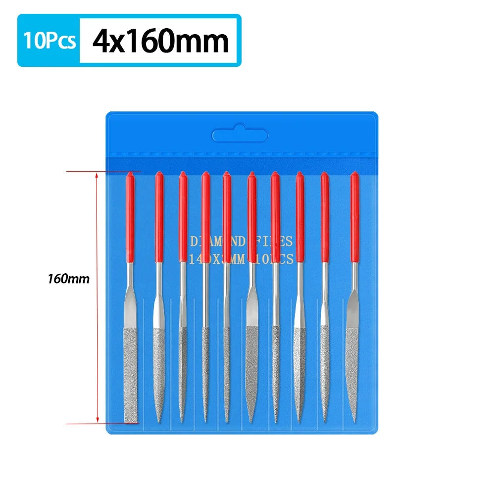 Diamond Mini Needle File Set for Carpentry Jewelry Stone Glass Metal Ceramic Polish Carving DIY Craft Woodworking Hand Tools    Home Decor Supply | Online Retail | ShoreShopper.com