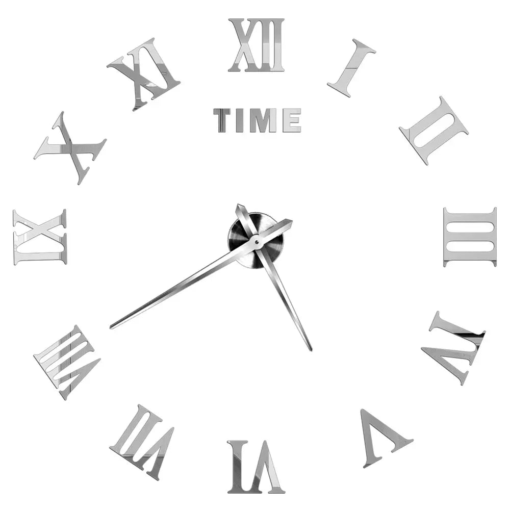Large Wall Clock Quartz Needle 3D DIY 27" 37" or 47" Wall Clock    Home Decor Supply | Online Retail | ShoreShopper.com