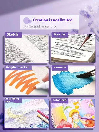A4 Professional Sketchbook: Ultra-Thick Paper, 16K Painting Diary Notebook, Essential Art School Supplies, Ideal for Pencil Sket    Home Decor Supply | Online Retail | ShoreShopper.com