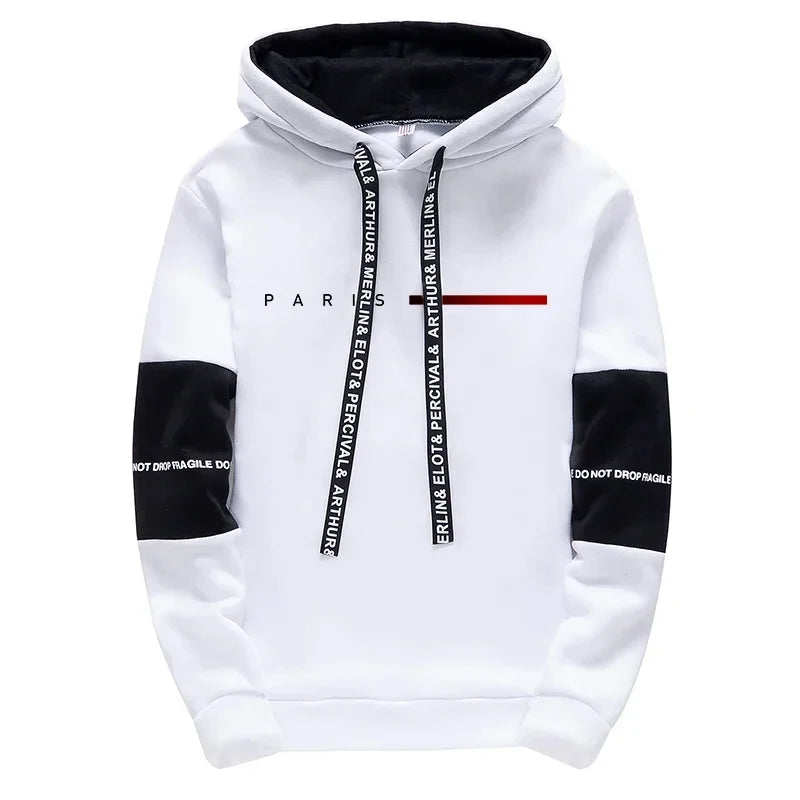Paris Fashion Hoodies for Men High Quality Hooded Long Sleeve Sweatshirts All Season Daily Casual Sports Pullover Men's Clothes    Home Decor Supply | Online Retail | ShoreShopper.com