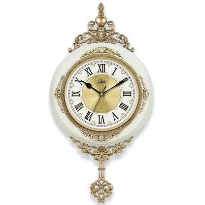 Retro European Style Wall Clock Watch Living Room Mute Pendulum Clock Elegant Taste Family Gift Art Decoration    Home Decor Supply | Online Retail | ShoreShopper.com