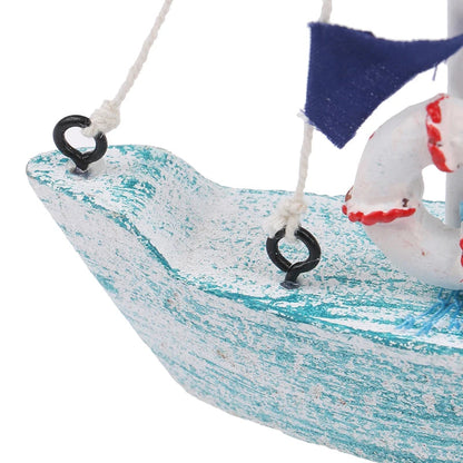 1pcs 15cm Wood Mini Sailboat Model Mediterranean Style Home Decor Marine Nautical Sailing Boat Ship Gift Craft Desktop Ornaments    Your Coastal Marketplace | Shoreshopper.com