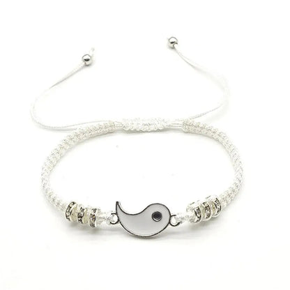 2 PC Jewelry Set Couple Black White Tai Chi Bracelet Rope Adjustable Chain Set Simple Style Daily Wear Jewelry    Home Decor Supply | Online Retail | ShoreShopper.com