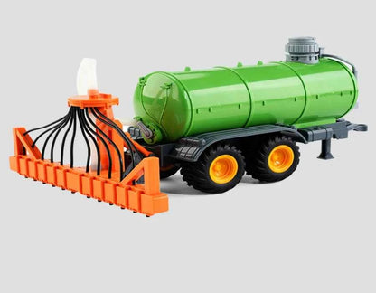 RC Farm Tractors Car 1/24 Radio Controlled Cars and Trucks 2.4G with Light Simulated Engineering Truck Model Toys for Children