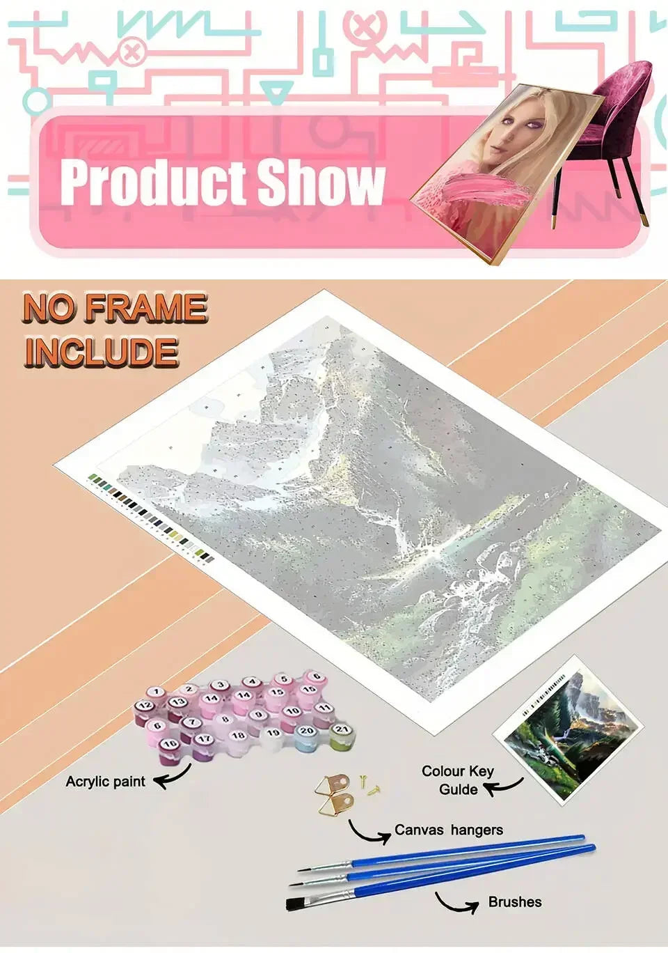 Paint By Number Woman Drawing on Canvas HandPainted Art Gift DIY Pictures By Number Flower Girl Kits Home Decoration    Home Decor Supply | Online Retail | ShoreShopper.com