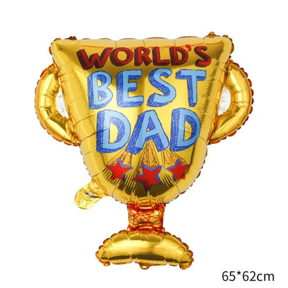 1set Large Best Dad Trophy Foil Balloons Spanish Father's Day Trophy Balloons Father's Day Party Decorations Dad Favorat Gifts    Your Coastal Marketplace | Shoreshopper.com