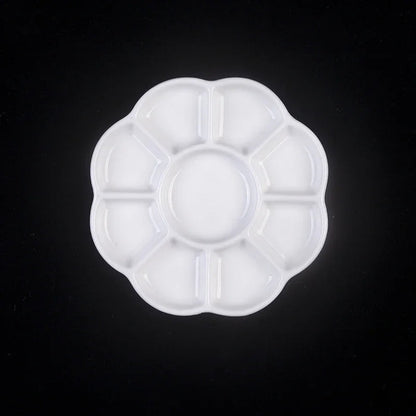 Artsecret 1 pc Simple White Ceramic Multi-Compartment Palette Pigment Mixing Palette Art Supplies Multiple Variants Available    Home Decor Supply | Online Retail | ShoreShopper.com