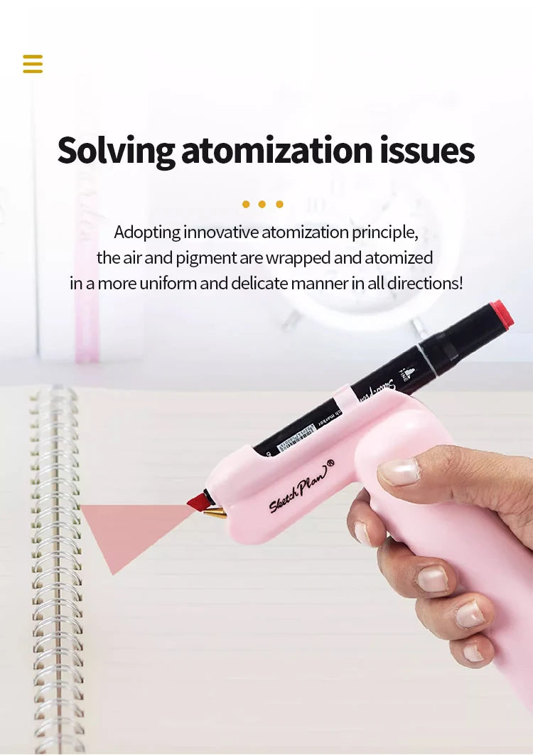 Art Electric Spray Pen Airbrush Set Inkjet Painting Brush Washable Spray Painting Hand Drawn Art Supplies Multi-function Color    Home Decor Supply | Online Retail | ShoreShopper.com