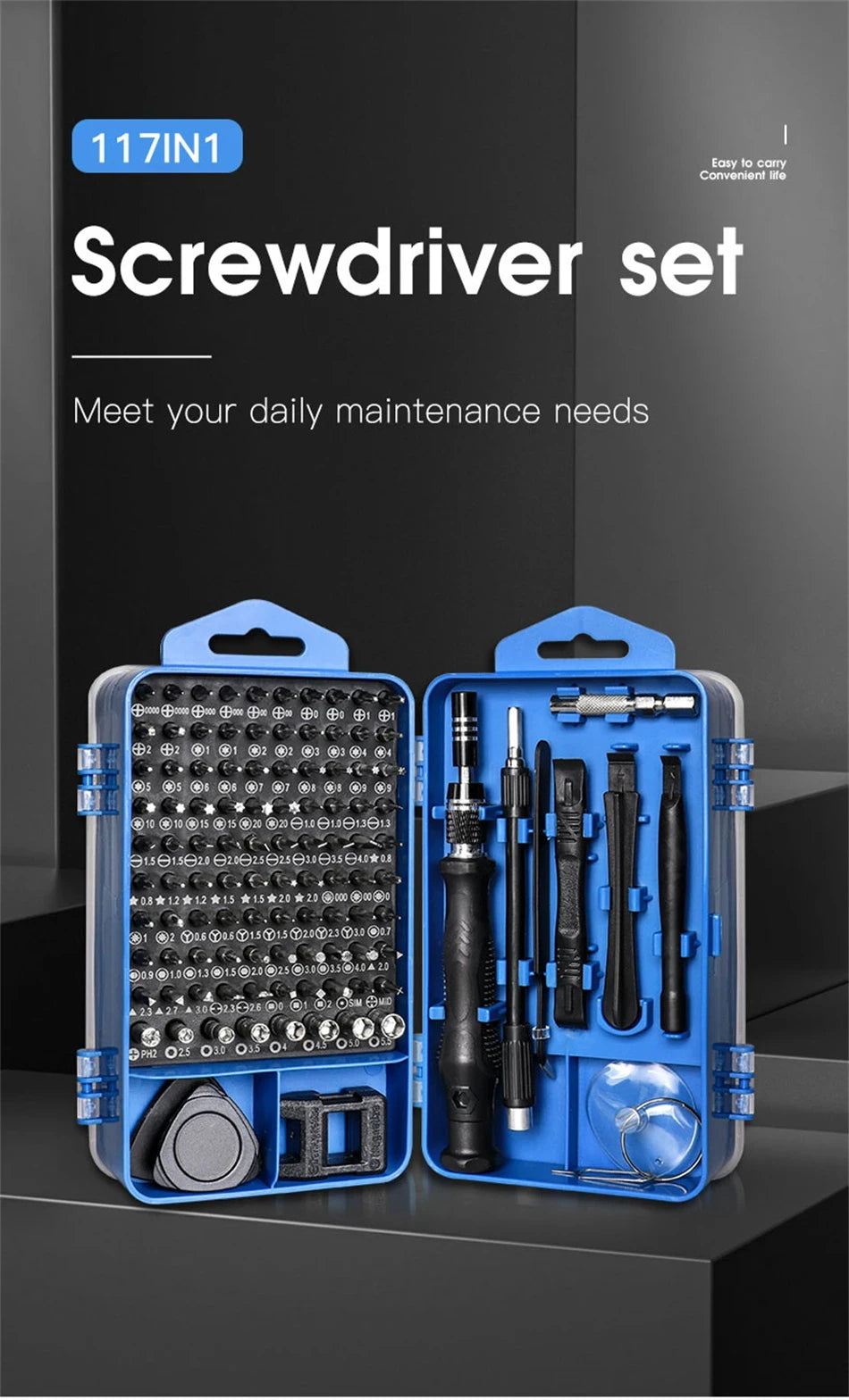 New 115 in 1 Professional Repair Tool Precision Screwdriver Set Magnetic Torx Hex Screw Driver Bits Kit for Xiaomi Mac PC iPhone    Home Decor Supply | Online Retail | ShoreShopper.com