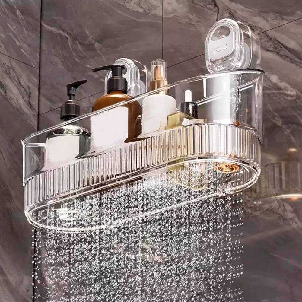 Hanging Shower Shelf Suction Storage Box Large Capacity & Strong Load-Bearing Removable Shower Basket Suction Cup for Bathroom    Home Decor Supply | Online Retail | ShoreShopper.com