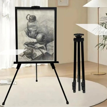 Adjustable Sketching Easel Black Silver Aluminum Alloy Sketch Drawing Easel Triangle Tool Shelf Travel Easel Art Supplies    Home Decor Supply | Online Retail | ShoreShopper.com