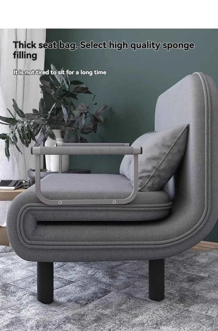 Modern folding sofa bed apartment small apartment simple single and double folding sofa with armrest