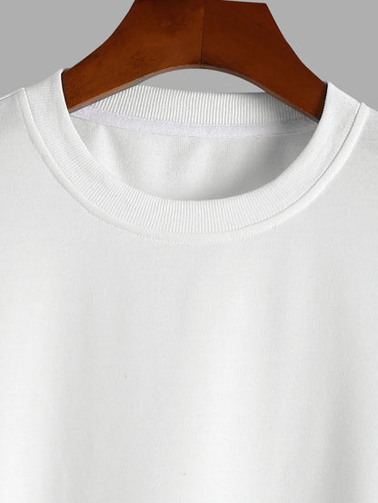Men's 100% pure cotton summer loose comfortable casual  PARIS print large round neck long sleeve T-shirt top    Home Decor Supply | Online Retail | ShoreShopper.com