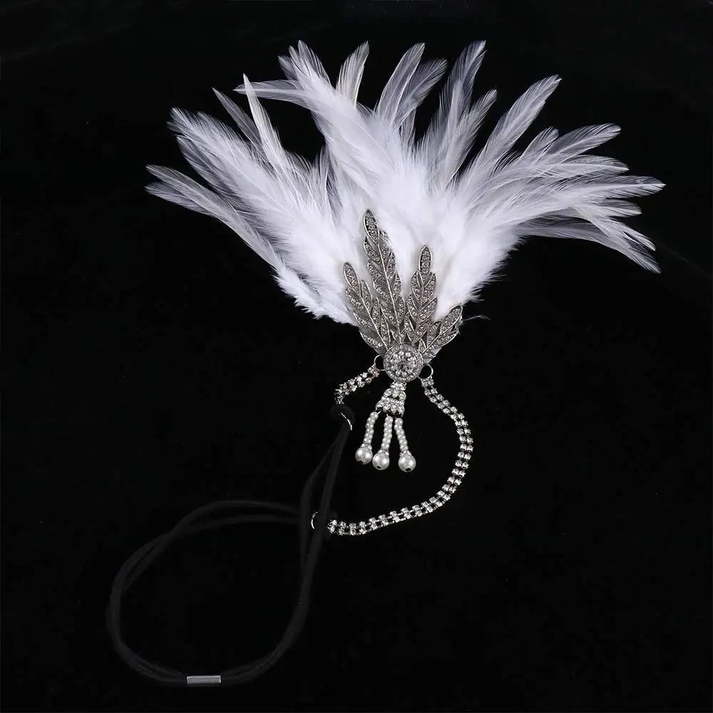 Gatsby Cosplay Dress Headwear Tassels Sequin Masquerade Party Hair Accessories Feather Headwear Korean Style Headband    Your Coastal Marketplace | Shoreshopper.com