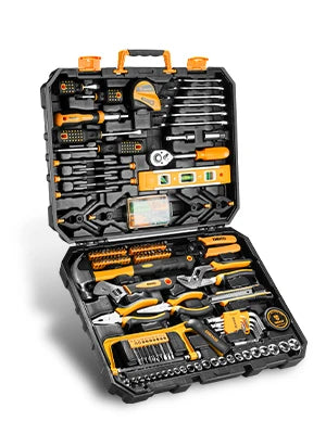 DEKO 228Pcs Socket Wrench Auto Repair Tool Combination Package Mixed Tool Set Hand Tool Kit with Plastic Toolbox Storage Case - ShoreCo.Shop