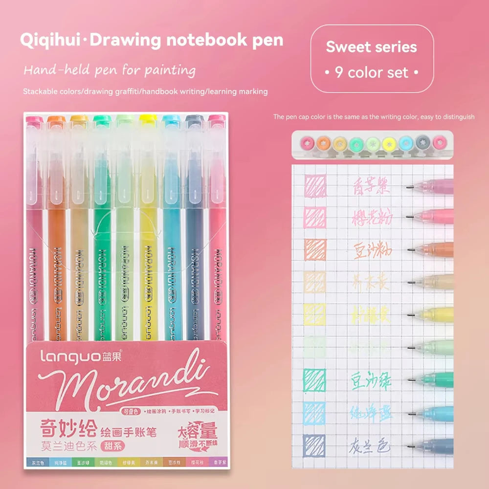 Languo 27-207 Colors Of One Set Drawing Handbook Pens Student DIY Graffiti Multi-Color Gel Pen Writing Marker Stationery    Home Decor Supply | Online Retail | ShoreShopper.com