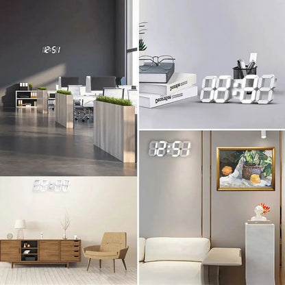 Multifunctional USB Ported LED 3D Digit Style Digital Clock    Home Decor Supply | Online Retail | ShoreShopper.com