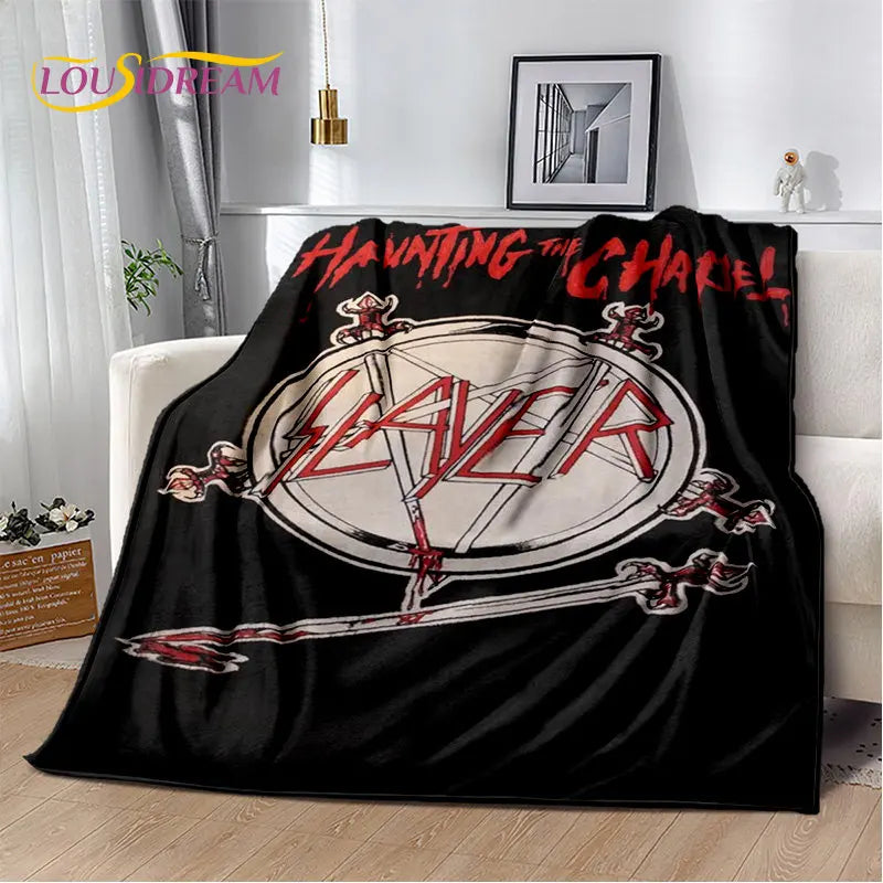 Slayer Heavy Metal Band Soft Plush Blanket,Flannel Blanket Throw Blanket for Living Room Bedroom Bed Sofa Picnic Cover Warm Kids    Your Coastal Marketplace | Shoreshopper.com