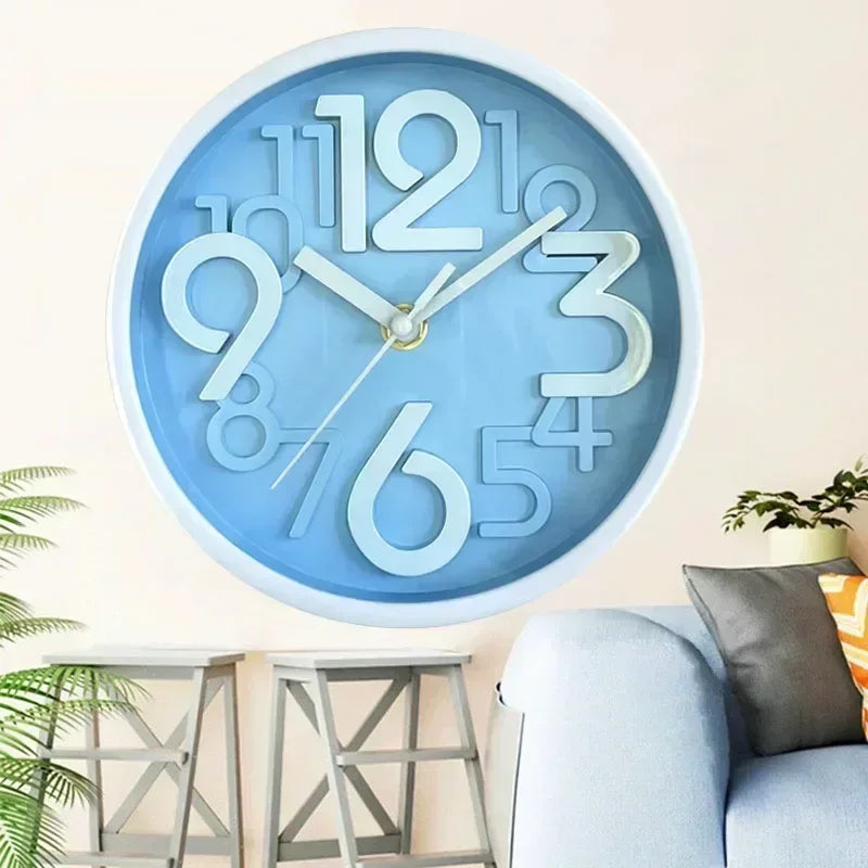 Children's Study Non-Ticking Wall Clock Luxury Silent Battery Operated Round Wall Clock for  Modern Simple Style Home Decor    Home Decor Supply | Online Retail | ShoreShopper.com