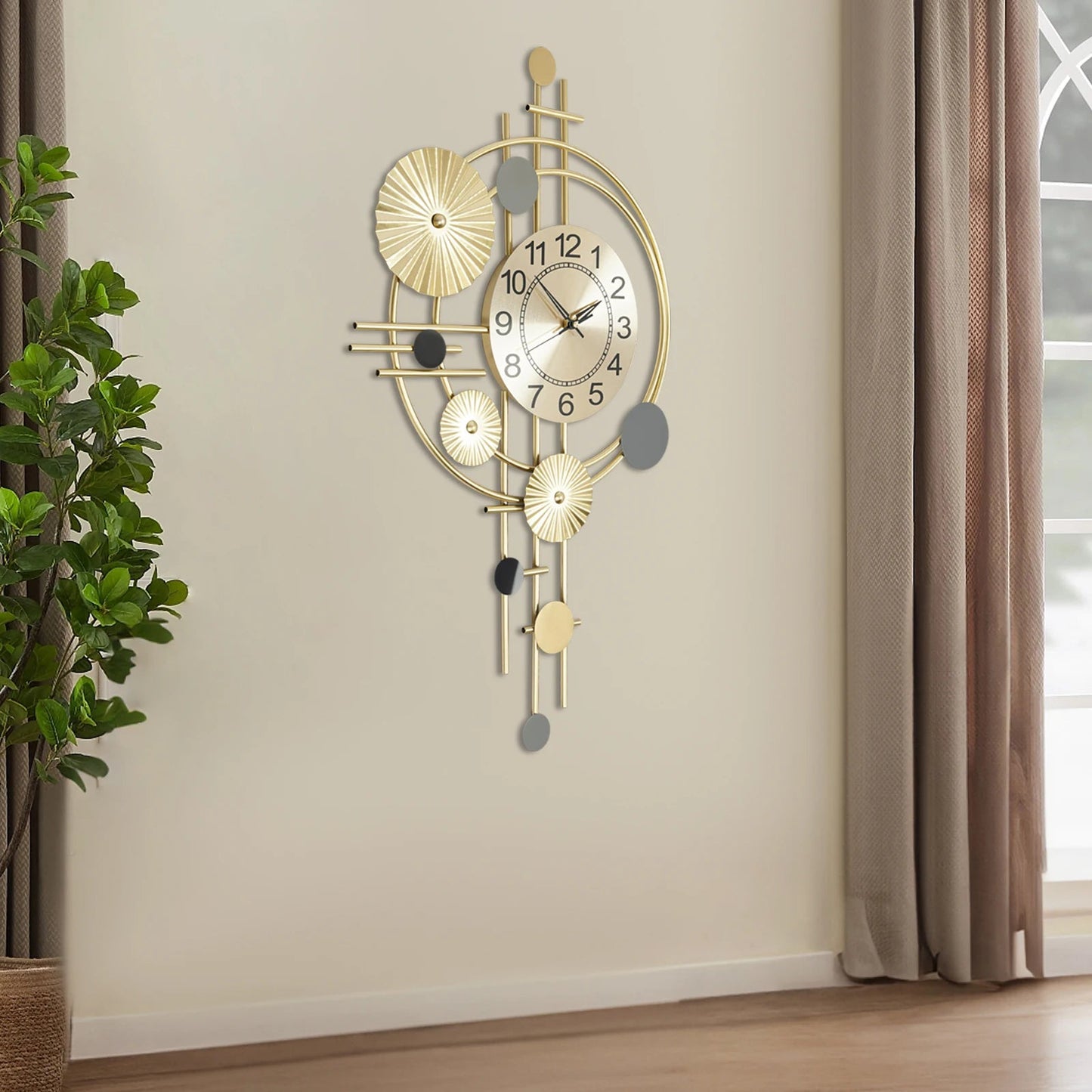 Wall Clock Modern Decorative Art Clock Silent Wall Clock Iron Wall Decoration Clock    Home Decor Supply | Online Retail | ShoreShopper.com