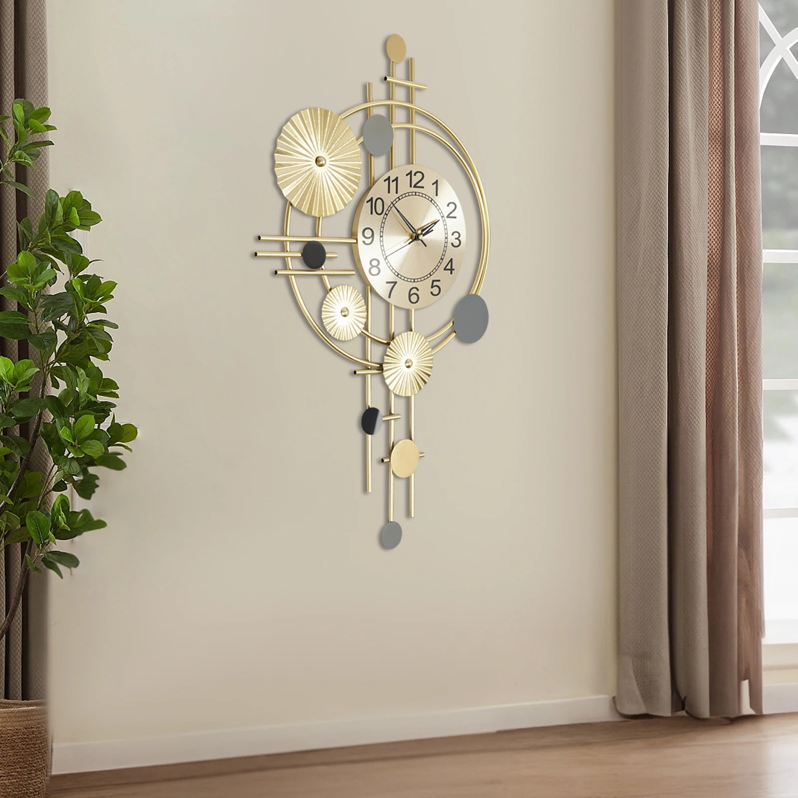 Wall Clock Modern Decorative Art Clock Silent Wall Clock Iron Wall Decoration Clock    Home Decor Supply | Online Retail | ShoreShopper.com