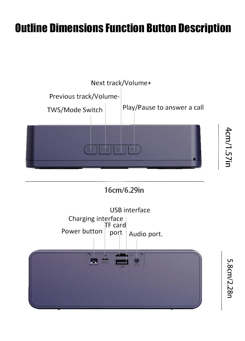 S18 Wireless Creative Bluetooth Smart Speaker Mobile Phone Audio Computer Subwoofer Outdoor Convenient Radio    Home Decor Supply | Online Retail | ShoreShopper.com