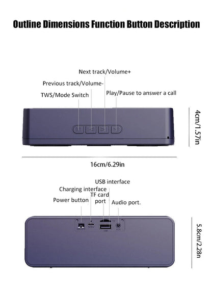 S18 Wireless Creative Bluetooth Smart Speaker Mobile Phone Audio Computer Subwoofer Outdoor Convenient Radio    Home Decor Supply | Online Retail | ShoreShopper.com