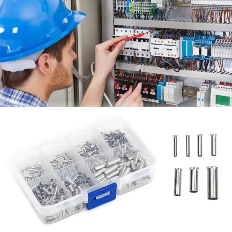 600/700pcs Bare Terminal Tubular Wire End Ferrules Mix Size Uninsulated Cable Sleeves Simple for Wire Connection Pin Crimp    Home Decor Supply | Online Retail | ShoreShopper.com